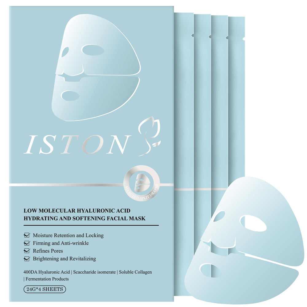 ISTON Overnight Collagen Mask close-up highlighting rich gel texture for deep hydration.