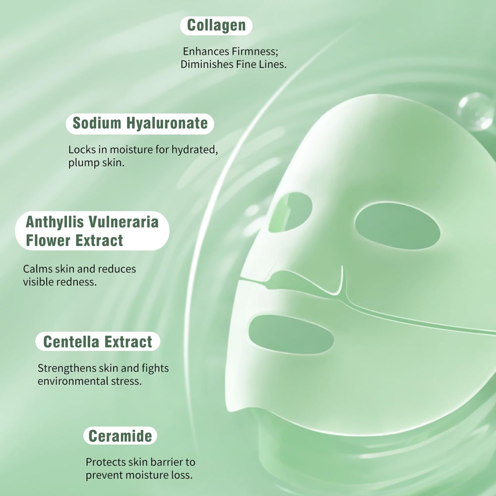 ISTON Overnight Hydrogel Mask box with ingredients spotlighting collagen for moisture.