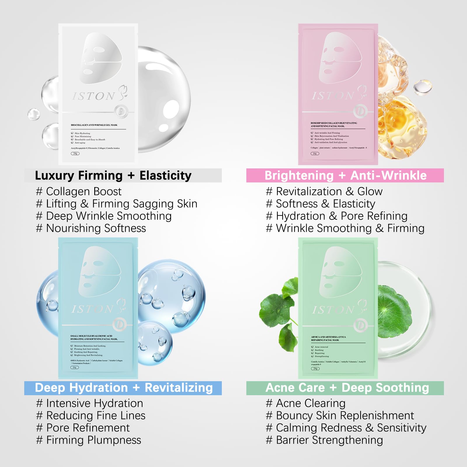 ISTON Rosehip brightening mask on its package suggests a radiant glow.