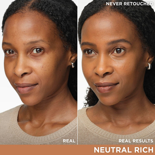IT Cosmetics CC+ Nude Glow brush application demonstrates seamless blend for natural glow