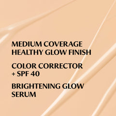 IT Cosmetics CC+ Nude Glow swirl-application demonstrates seamless blending across skin.