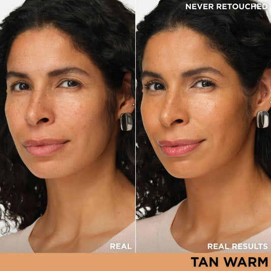 IT Cosmetics CC+ Nude Glow texture swirl reveals a luminous tint for even skin tone.