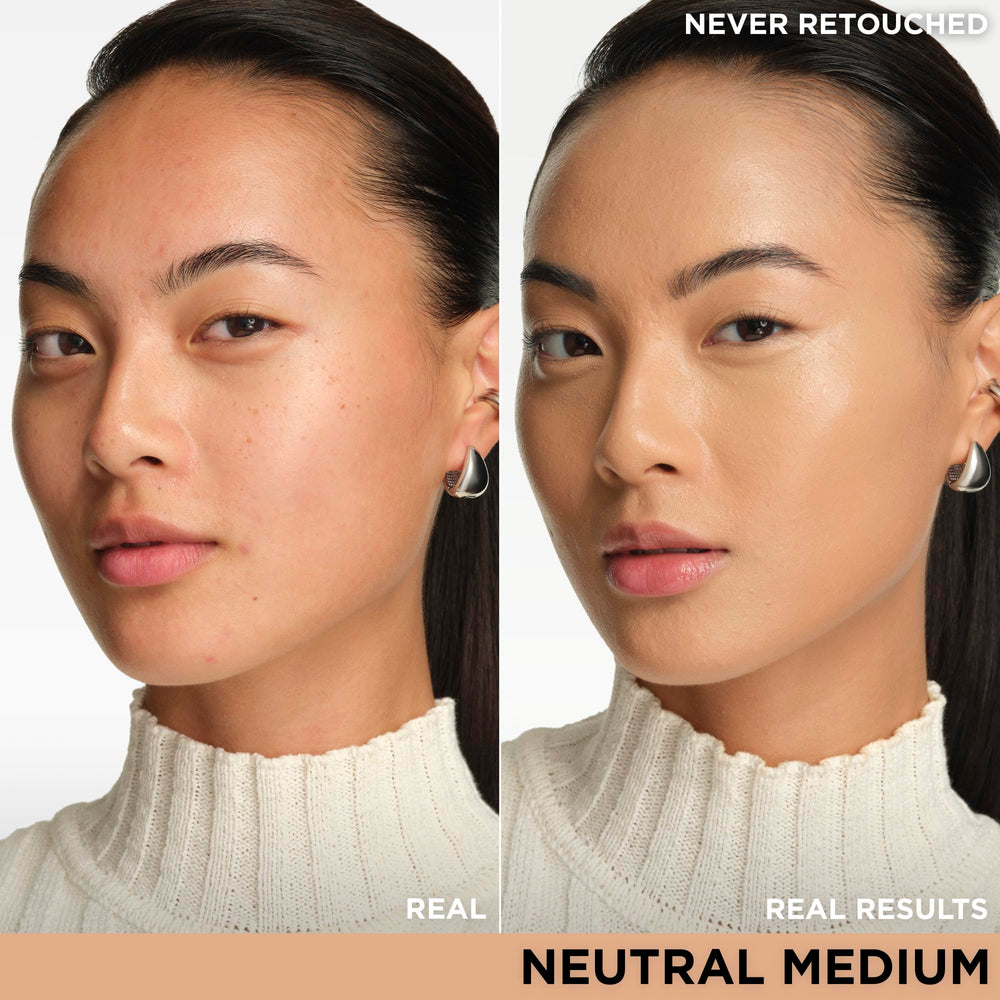 Neutral Medium swatch showing shade match and coverage from IT Cosmetics CC+ Cream