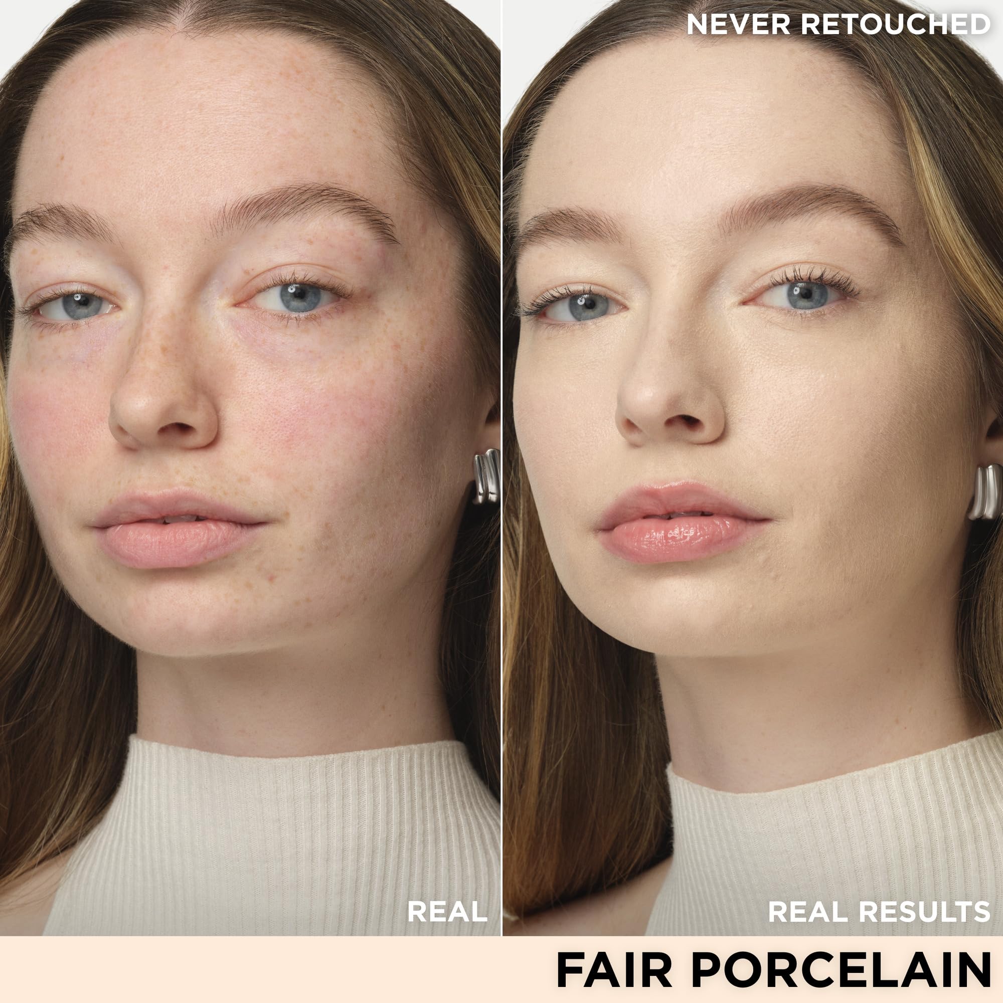 Close-up of CC+ Cream texture showing creamy, buildable coverage.