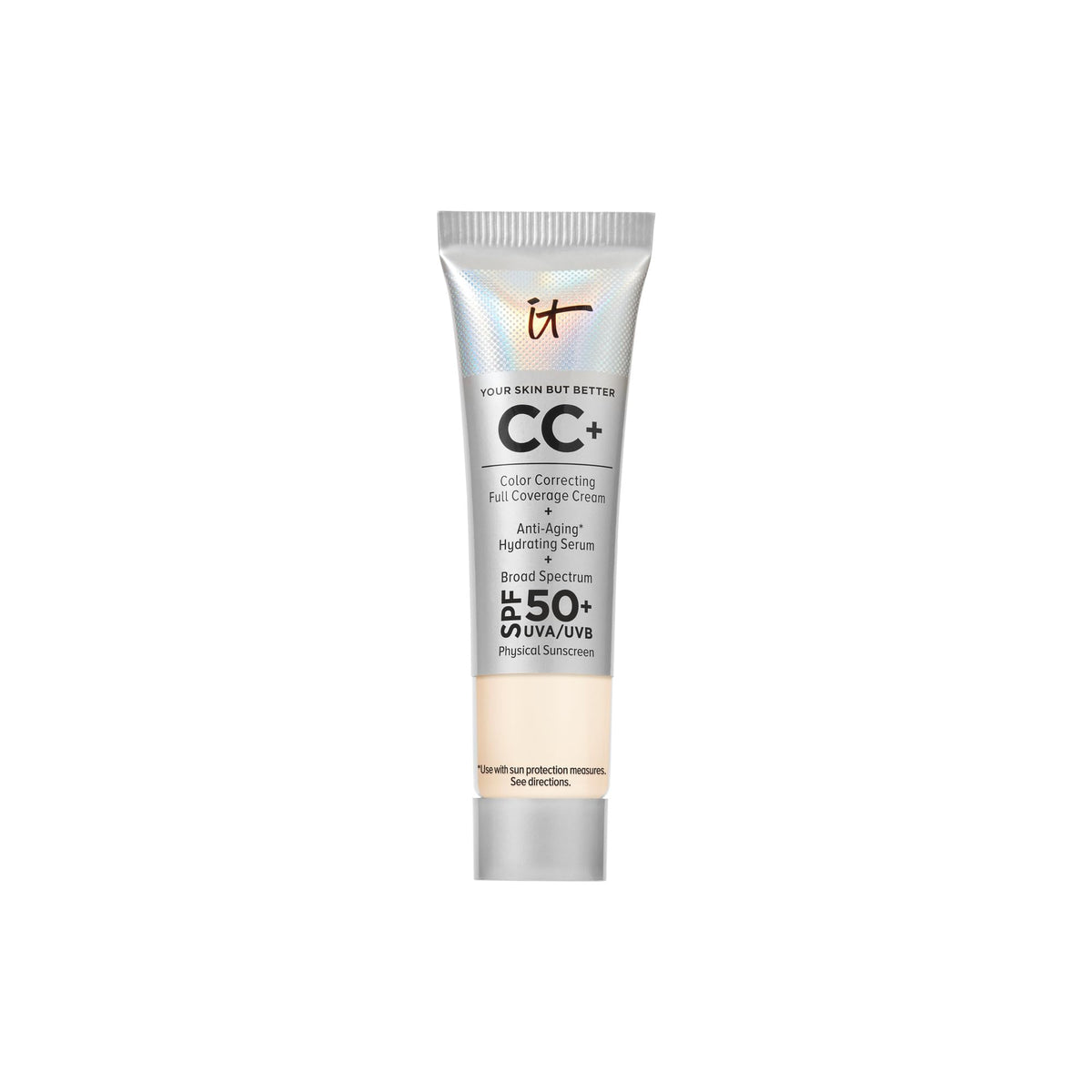 IT Cosmetics CC+ Cream Travel tube for easy, on-the-go coverage.