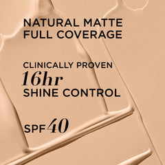 IT Cosmetics CC+ Natural Matte Light swatch demonstrates full coverage without heaviness.