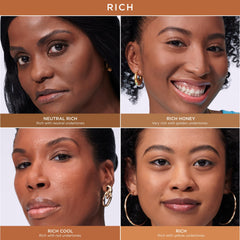 IT Cosmetics CC+ Natural Matte shine-control demo on forehead and T-zone.