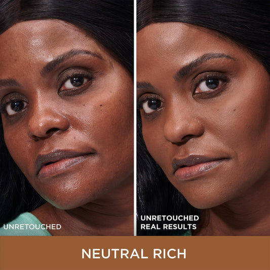 IT Cosmetics CC+ Natural Matte texture swirl shows seamless blend and pore minimization.