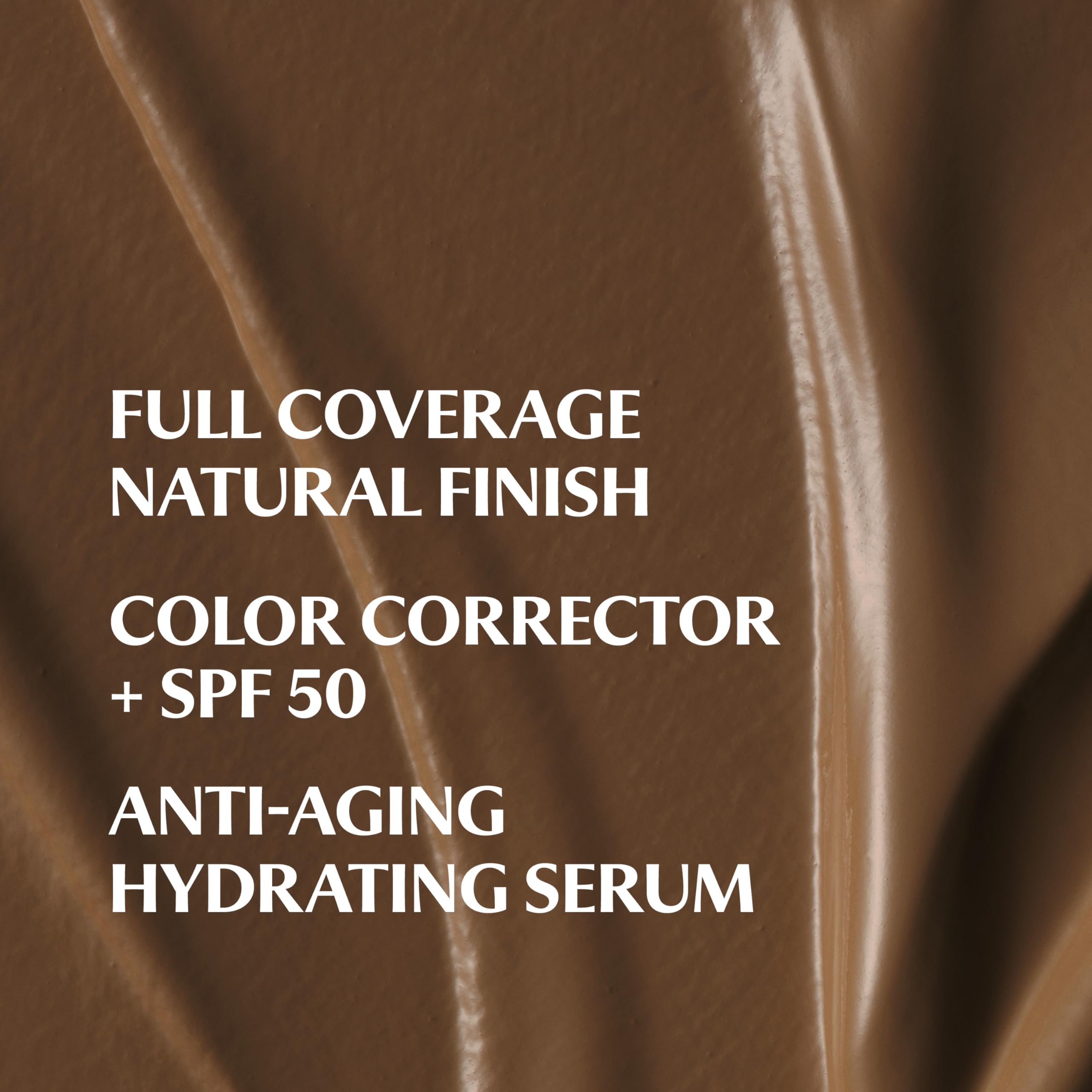 Swatch on skin of IT Cosmetics CC+ Cream Travel Deep Mocha showing natural coverage