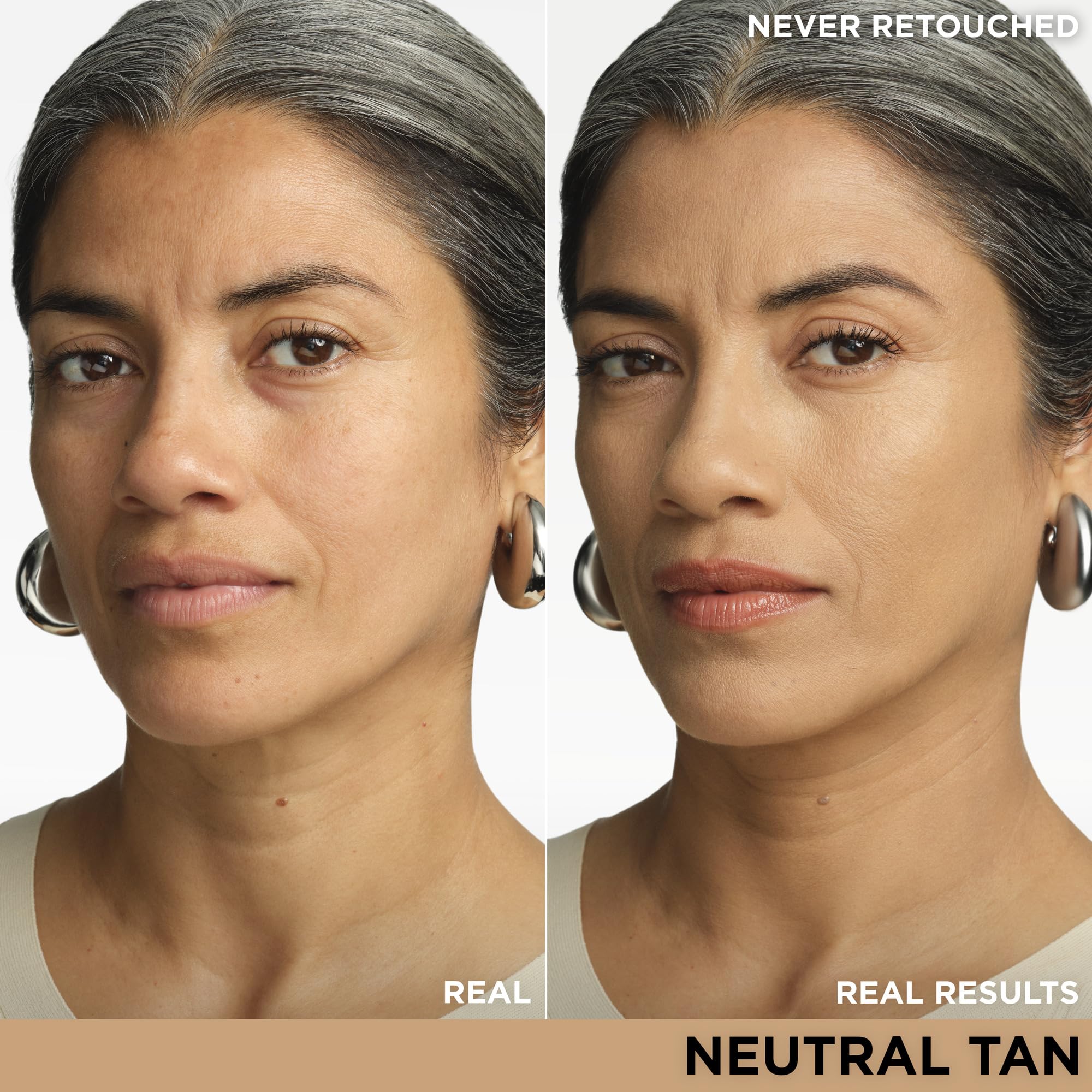 CC+ Cream Travel Neutral Tan SPF 50 swatch demonstrating sun protection
