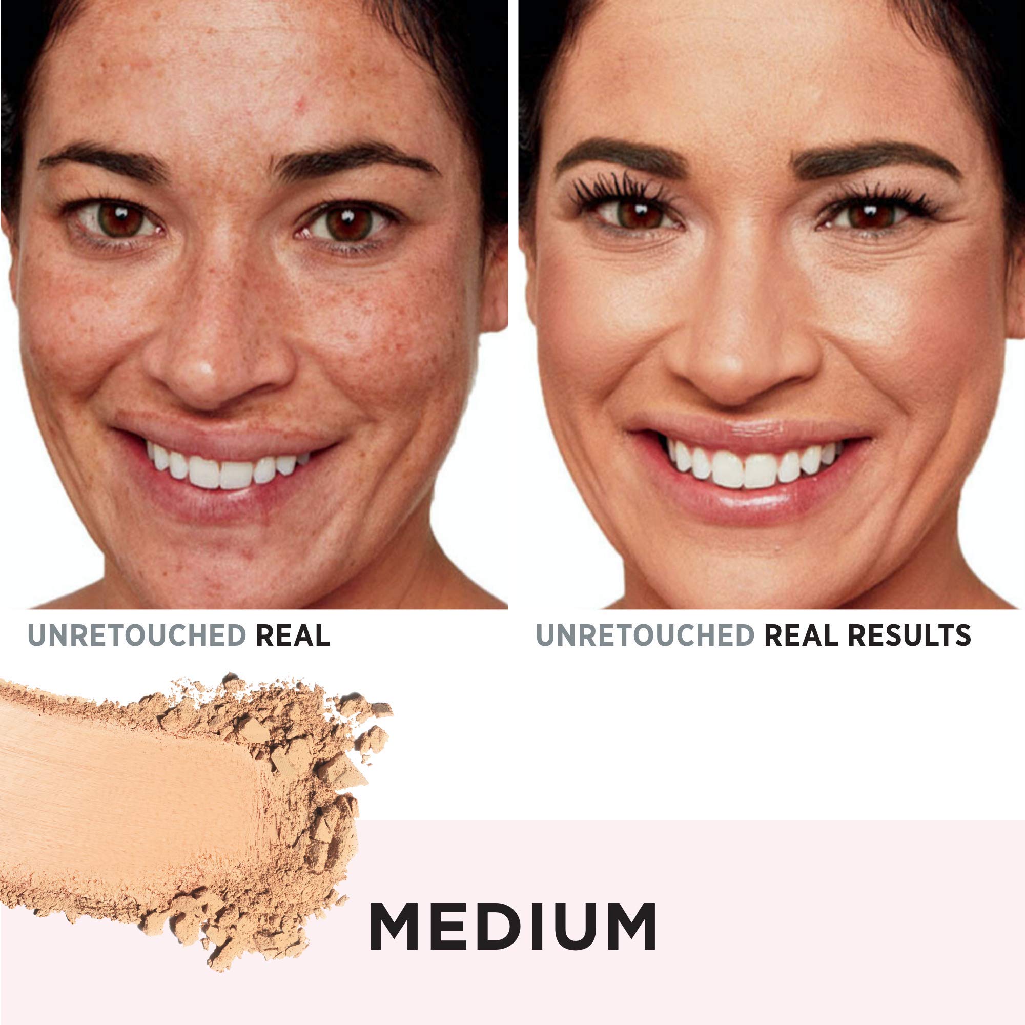 IT Cosmetics CC+ Airbrush Powder application with the included brush delivers easy, blendable coverage.