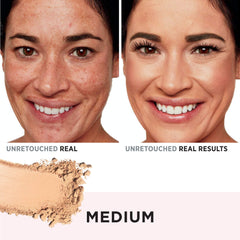 IT Cosmetics CC+ Airbrush Powder application with the included brush delivers easy, blendable coverage.