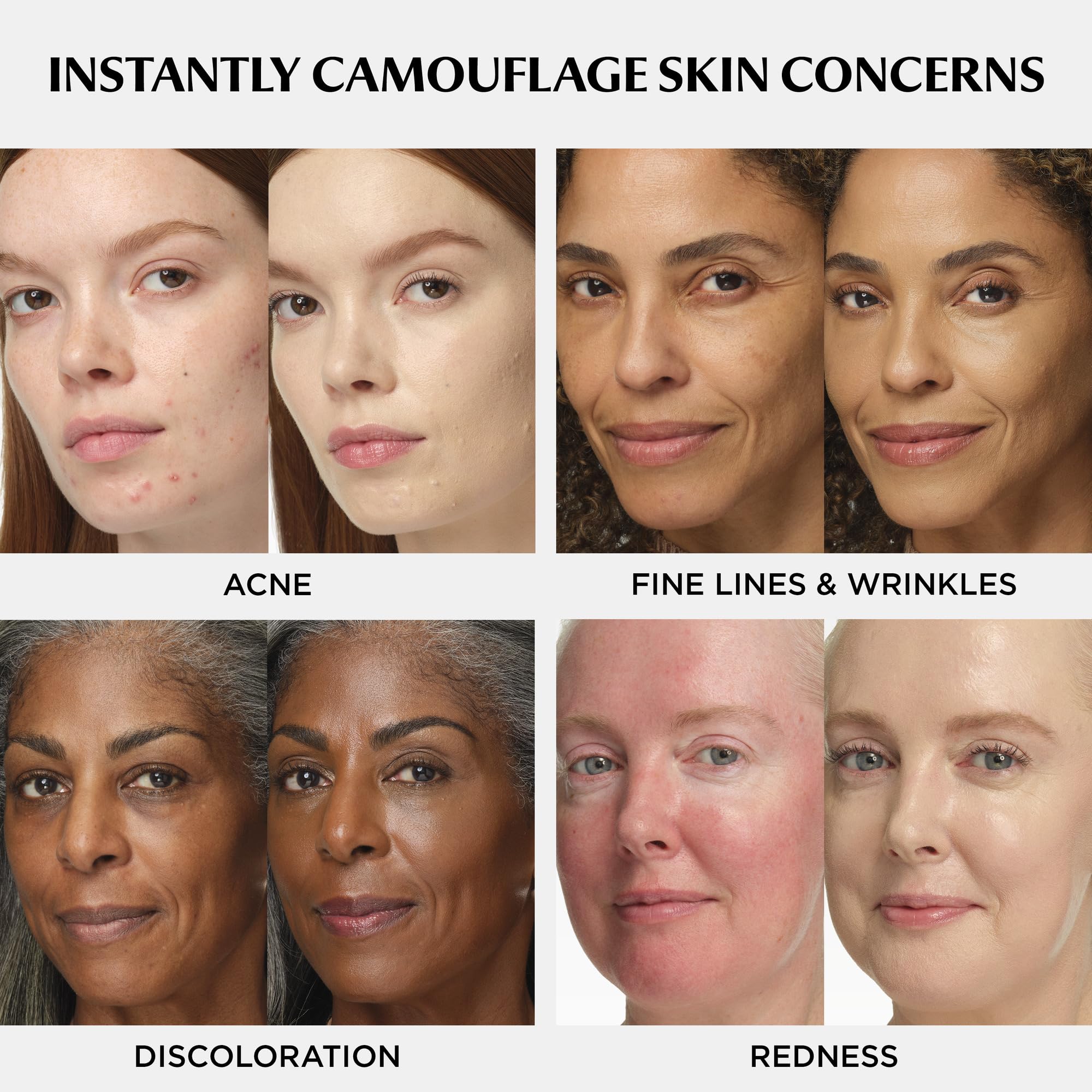 CC+ Cream shade range supports all skin tones with a natural finish.
