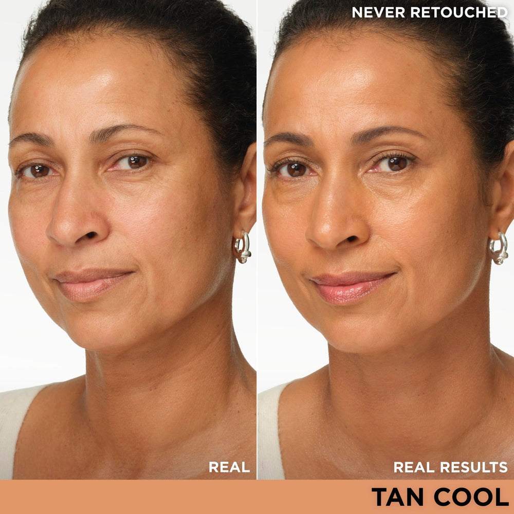IT Cosmetics CC+ Cream Tan Cool SPF 50 pump highlights sunscreen protection.