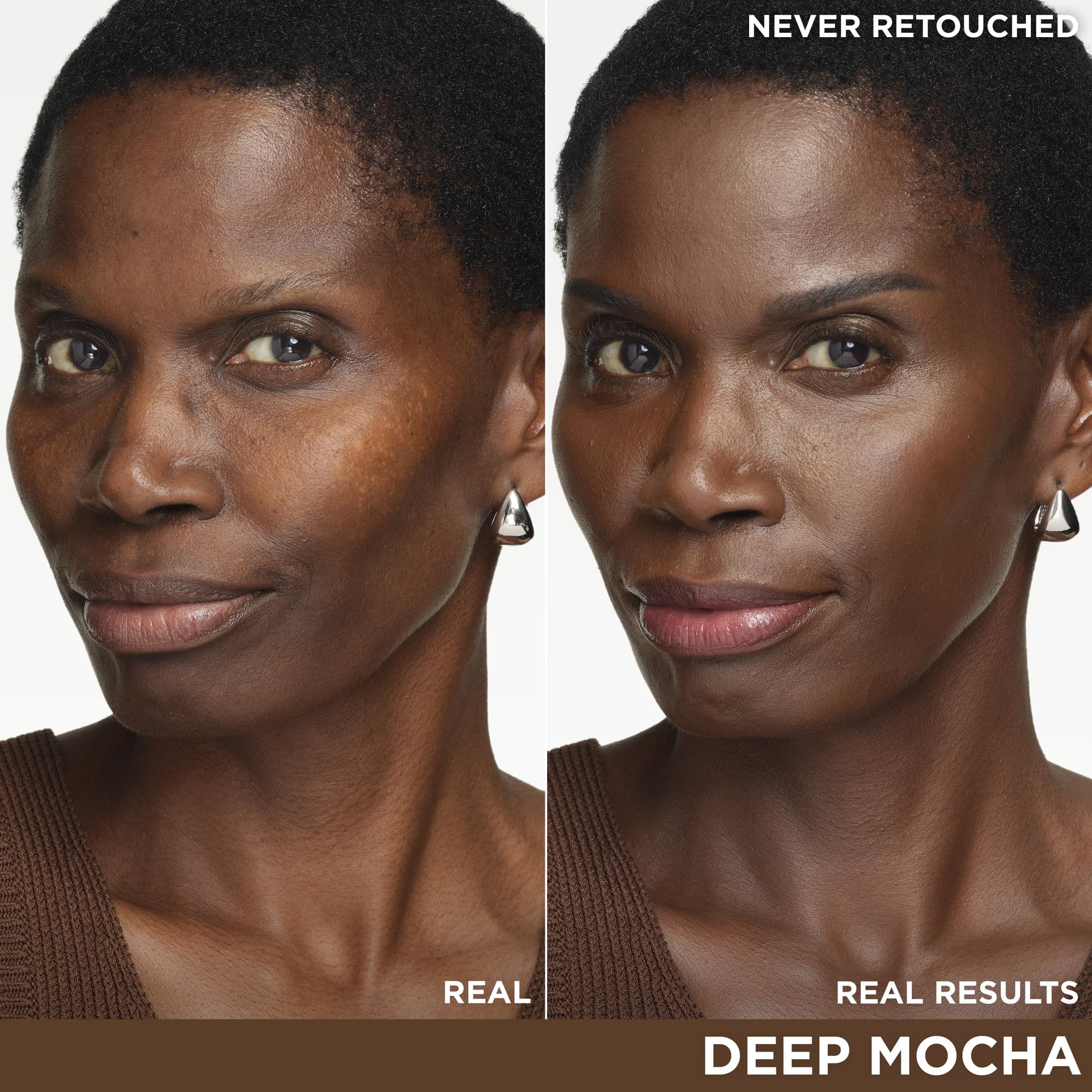 CC+ Deep Mocha swirls on skin for natural-looking coverage.