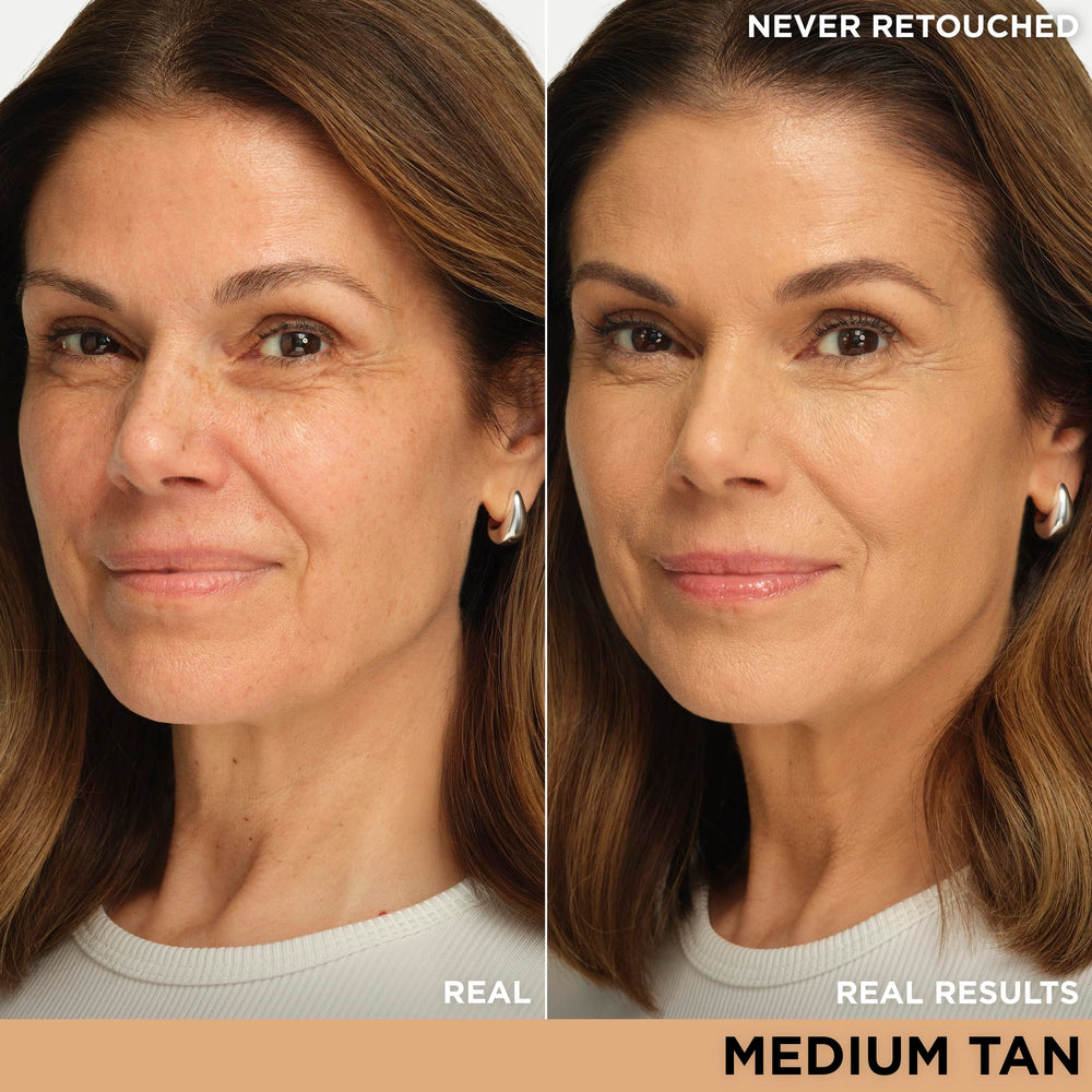 IT Cosmetics CC+ Medium Tan Bottle: shade-matched coverage in a travel-friendly container.