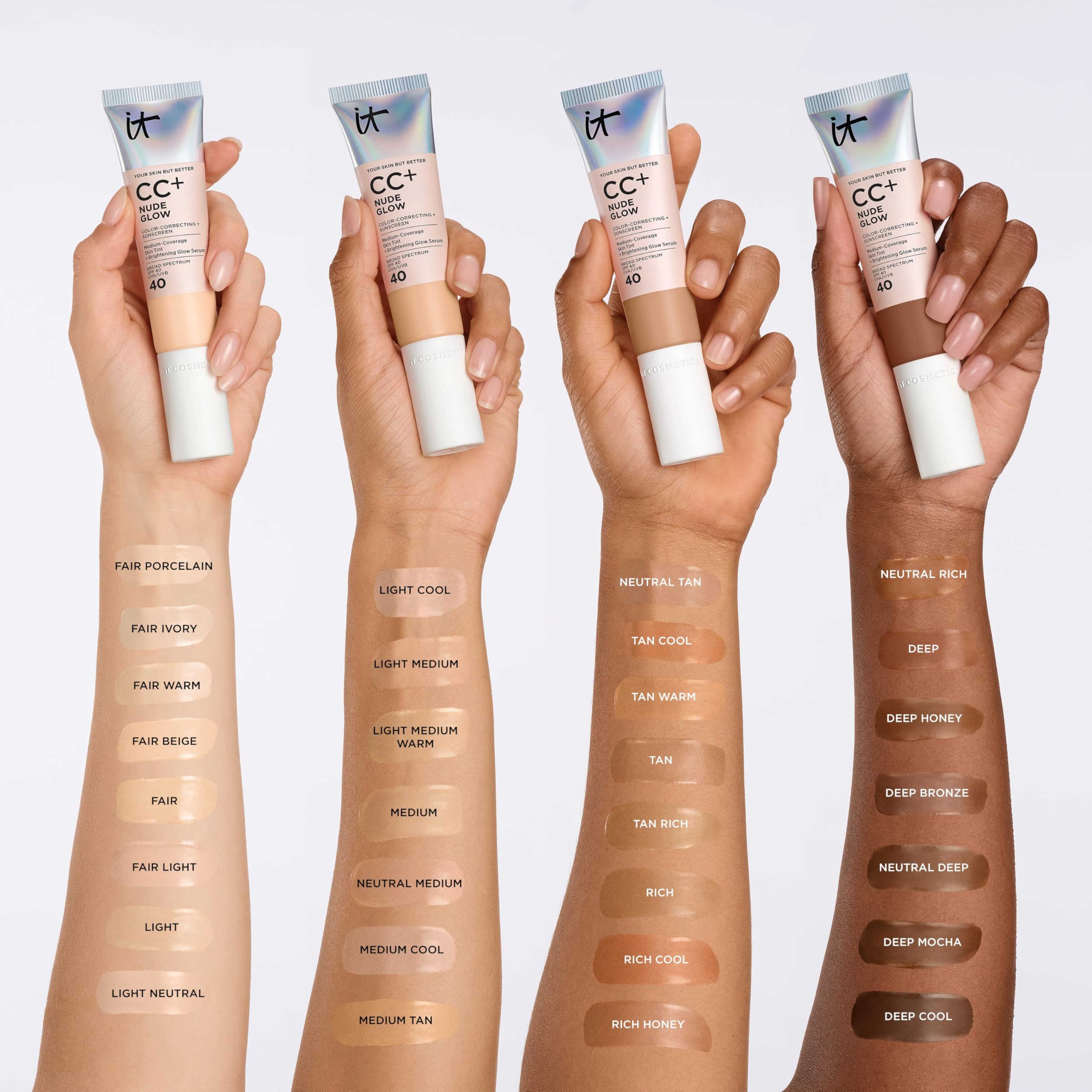 IT Cosmetics CC+ Nude Glow brightening serum component highlights 2% Niacinamide