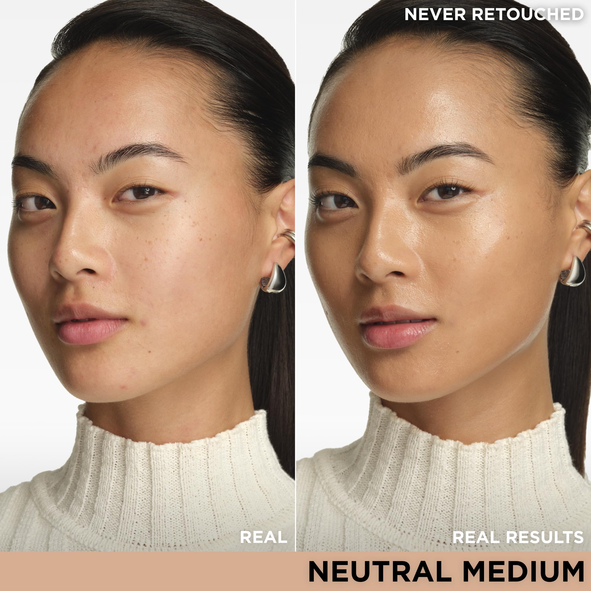Swatch of IT Cosmetics CC+ Nude Glow on the hand showing sheer-to-medium coverage and glow.