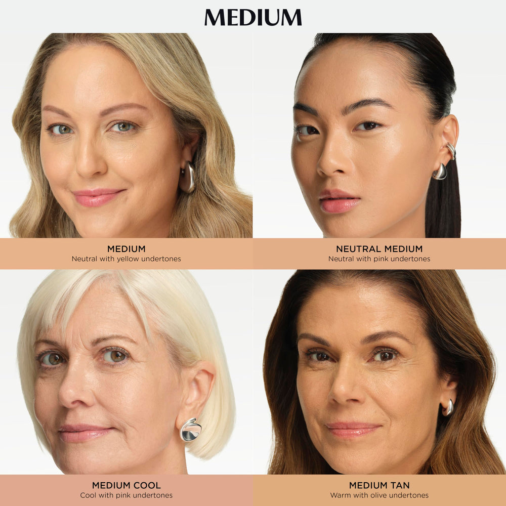 IT Cosmetics brush blending CC+ Cream for seamless coverage.