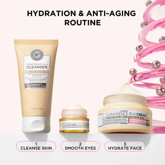 IT Cosmetics Confidence in a Cleanser travel-size bottle gentle cleansing