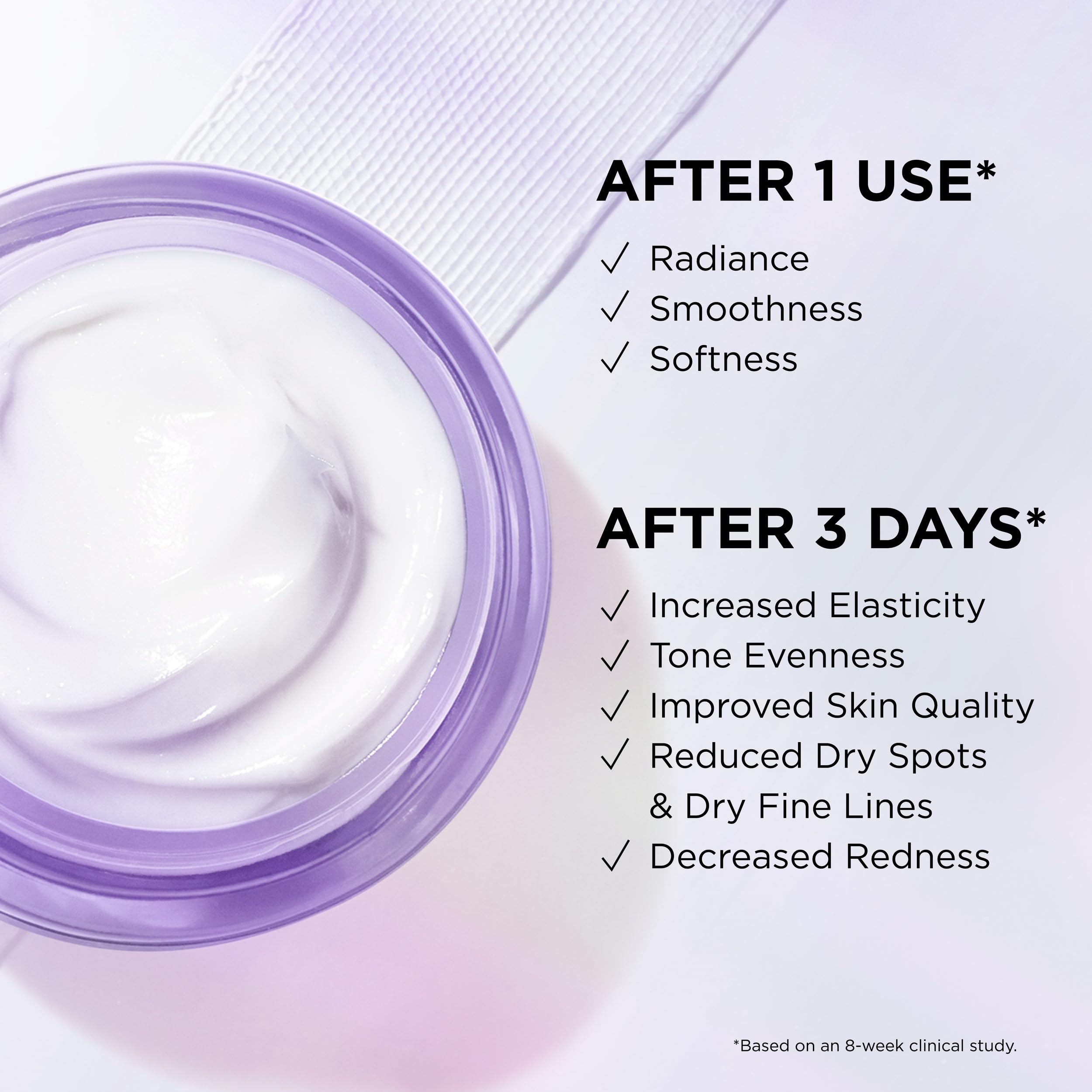 Confidence in a Cream Barrier Boost cream swirl highlights a light texture for daily use.