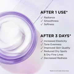 Confidence in a Cream Barrier Boost cream swirl highlights a light texture for daily use.