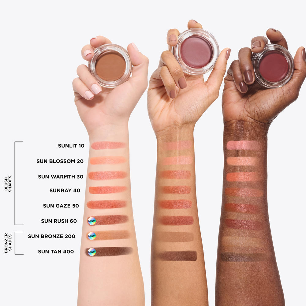 IT Cosmetics Do It All Serum Color Balm Sun Rush on bare skin for long-lasting hydration.