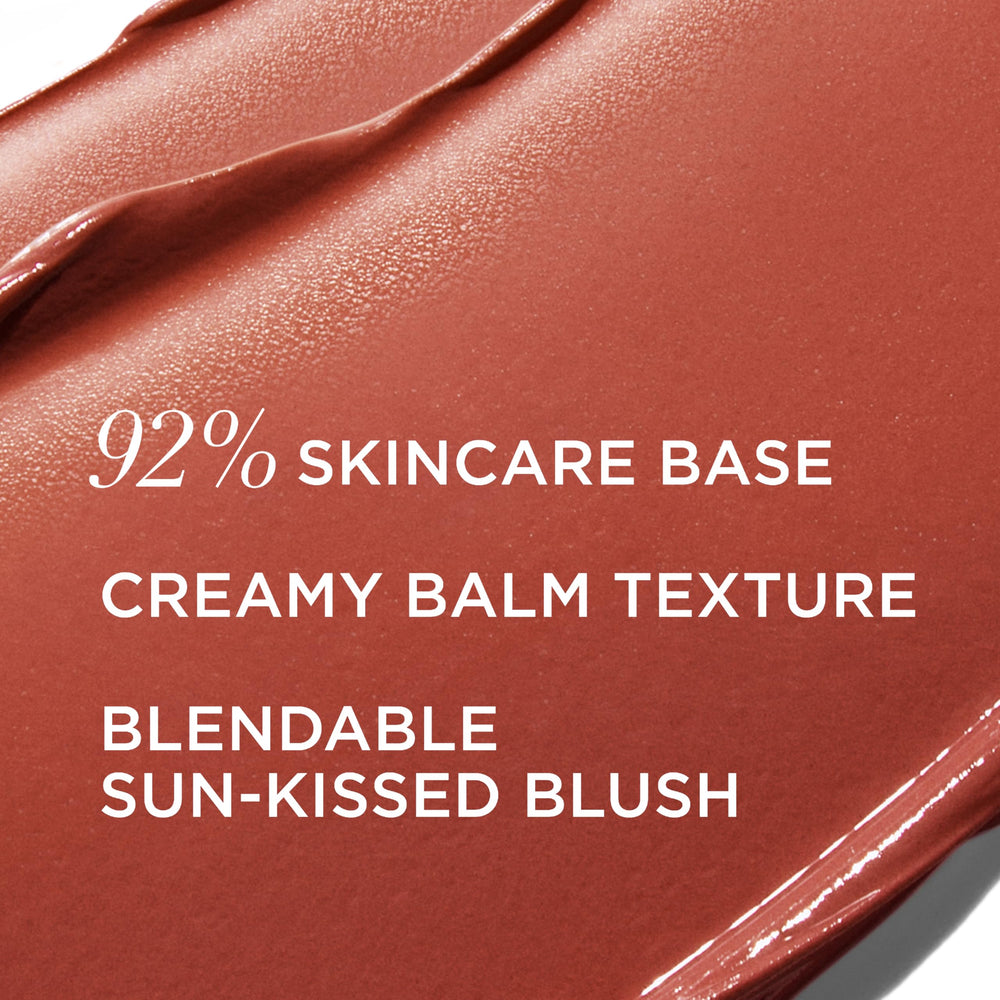 IT Cosmetics Do It All Serum Color Balm Sun Rush brush-application close-up for precise blending.
