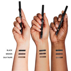 Twist-up mechanism reveals IT Cosmetics eyeliner for mess-free, sharpening-free use