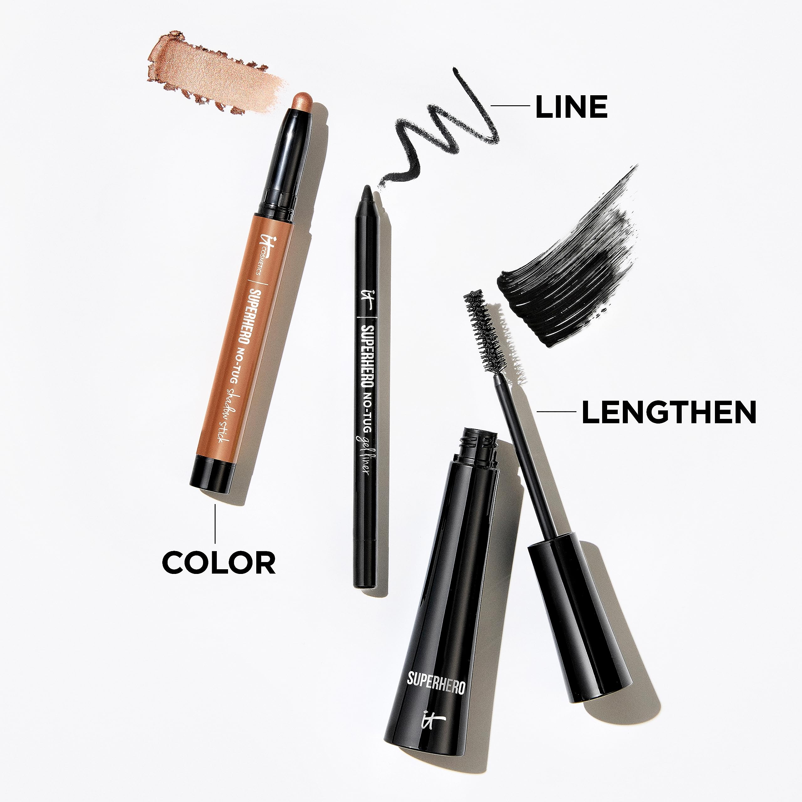 Close-up of built-in primer label with IT Cosmetics Shadow Stick