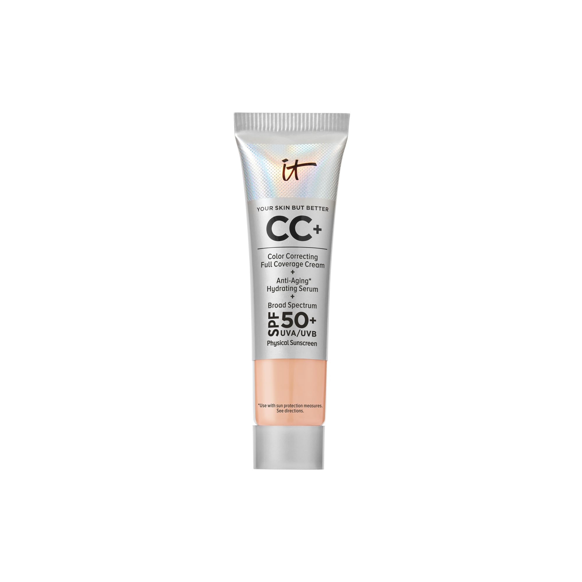 IT Cosmetics CC+ Cream Travel bottle with pump for easy application