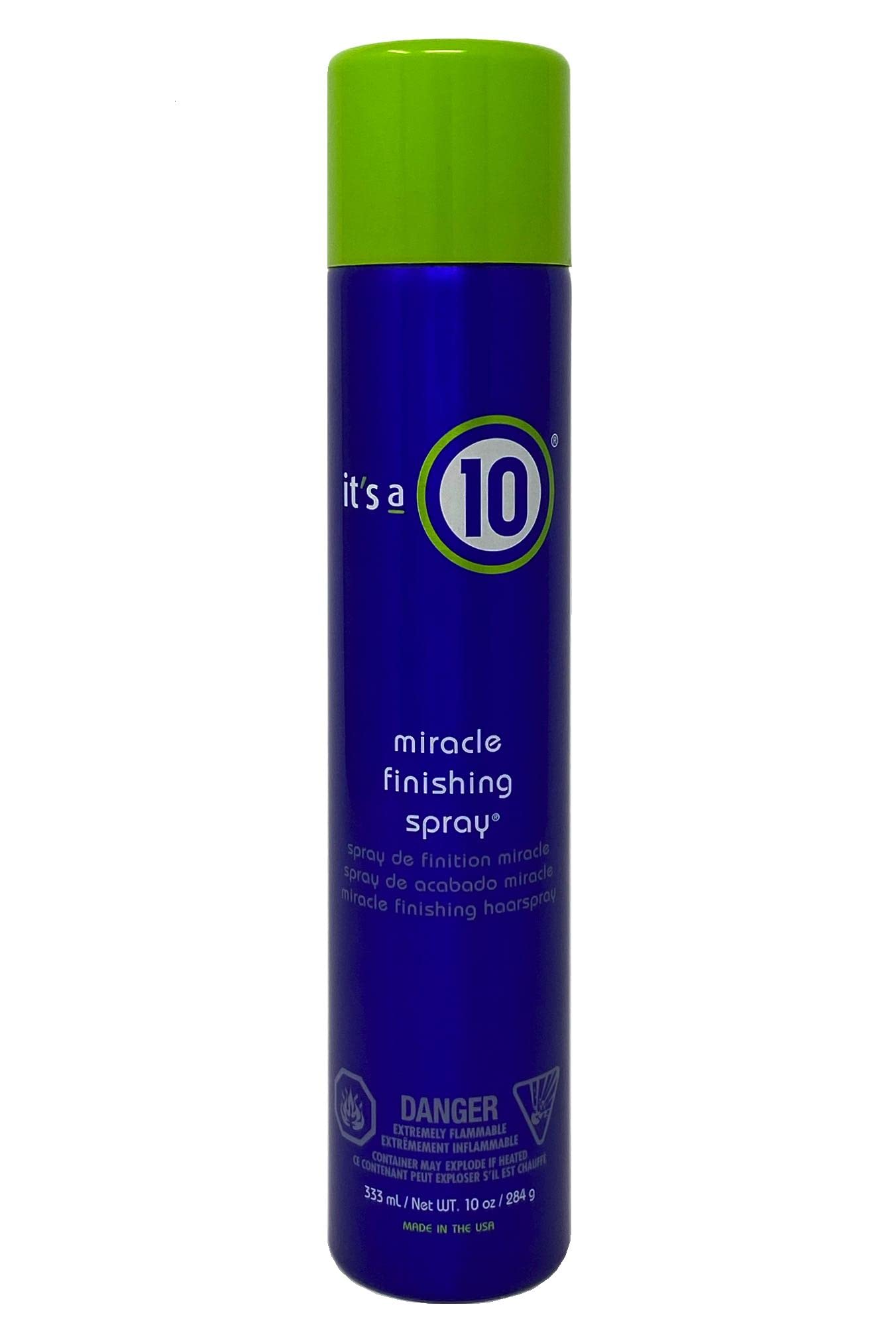 Its 10 Haircare Miracle Finishing Spray bottle delivers brushable hold and quick-dry shine.