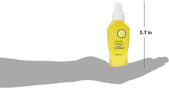 It's a 10 Blonde Leave-In pump action focuses on shine and frizz control.