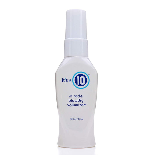 It's a 10 Haircare Miracle Blowdry Volumizer bottle boosts volume and shine for a polished blowout.