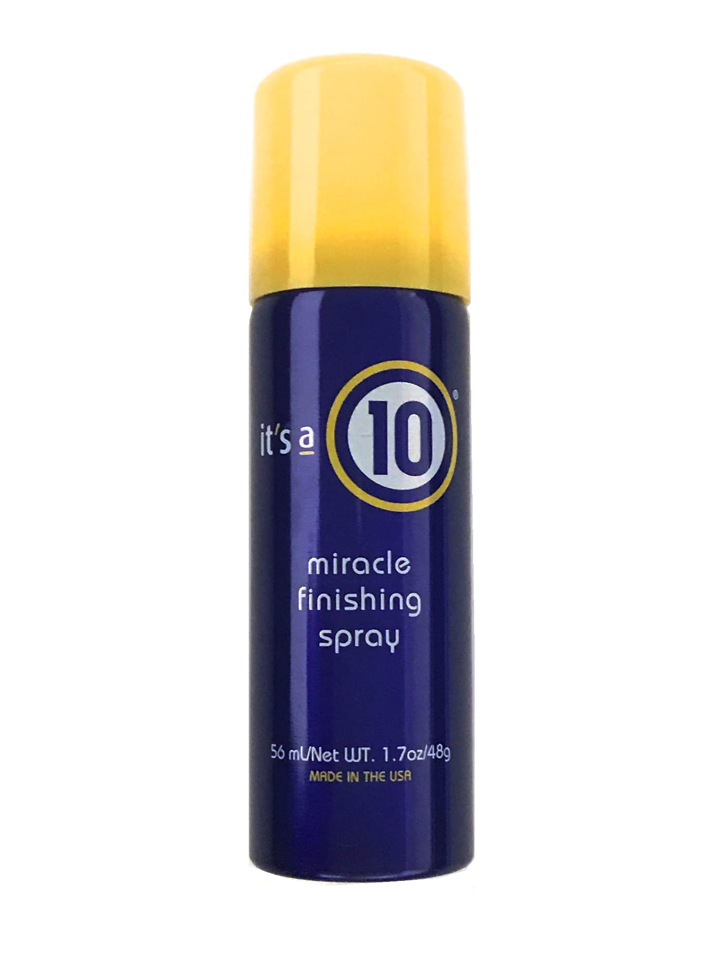It's a 10 Miracle Finishing Spray bottle for lightweight hold, radiant shine, and quick-drying performance.