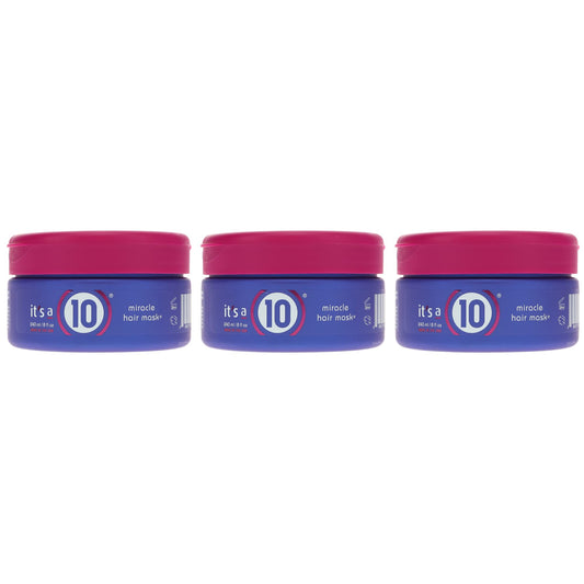 It's a 10 Haircare Miracle Hair Mask bottle front with color-treated hair benefits