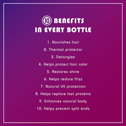 It's a 10 Haircare Miracle Leave-In pack of 2 labels, ideal for on-the-go routines