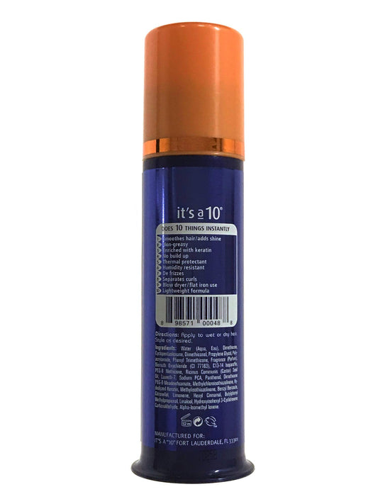 Its a 10 Haircare Miracle Leave-In Potion Plus Keratin hair application enhances manageability and frizz control.