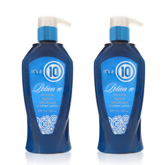 It's a 10 Haircare Potion 10 Miracle Repair Shampoo bottle close-up highlighting repair-focused formula