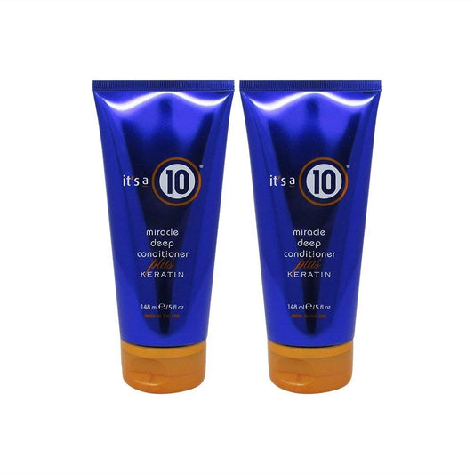 Its a 10 Miracle Deep Conditioner Keratin bottle pack boosts smoothness and detangling.