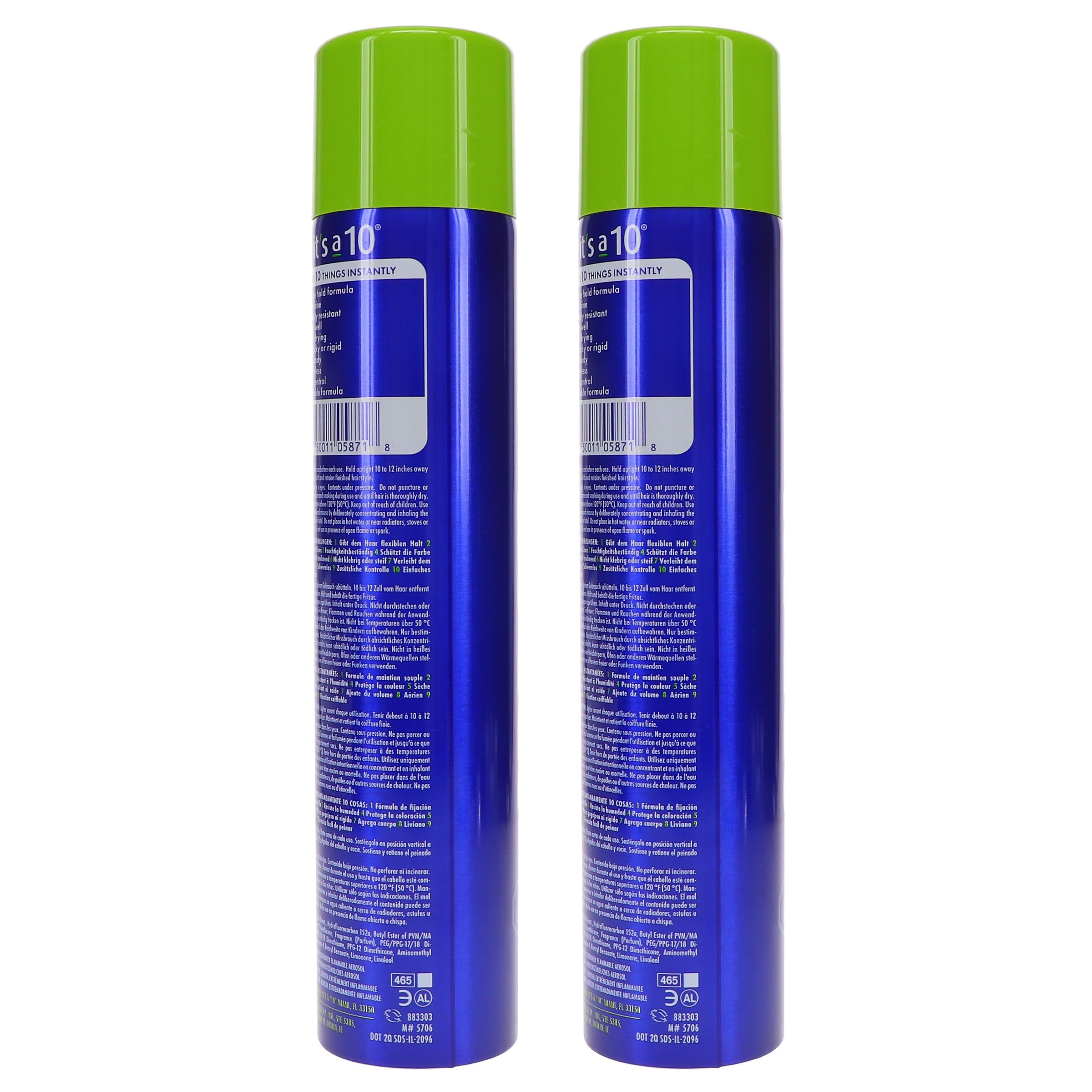 Its a 10 Miracle Finishing Spray bottle in hand with humidity shield