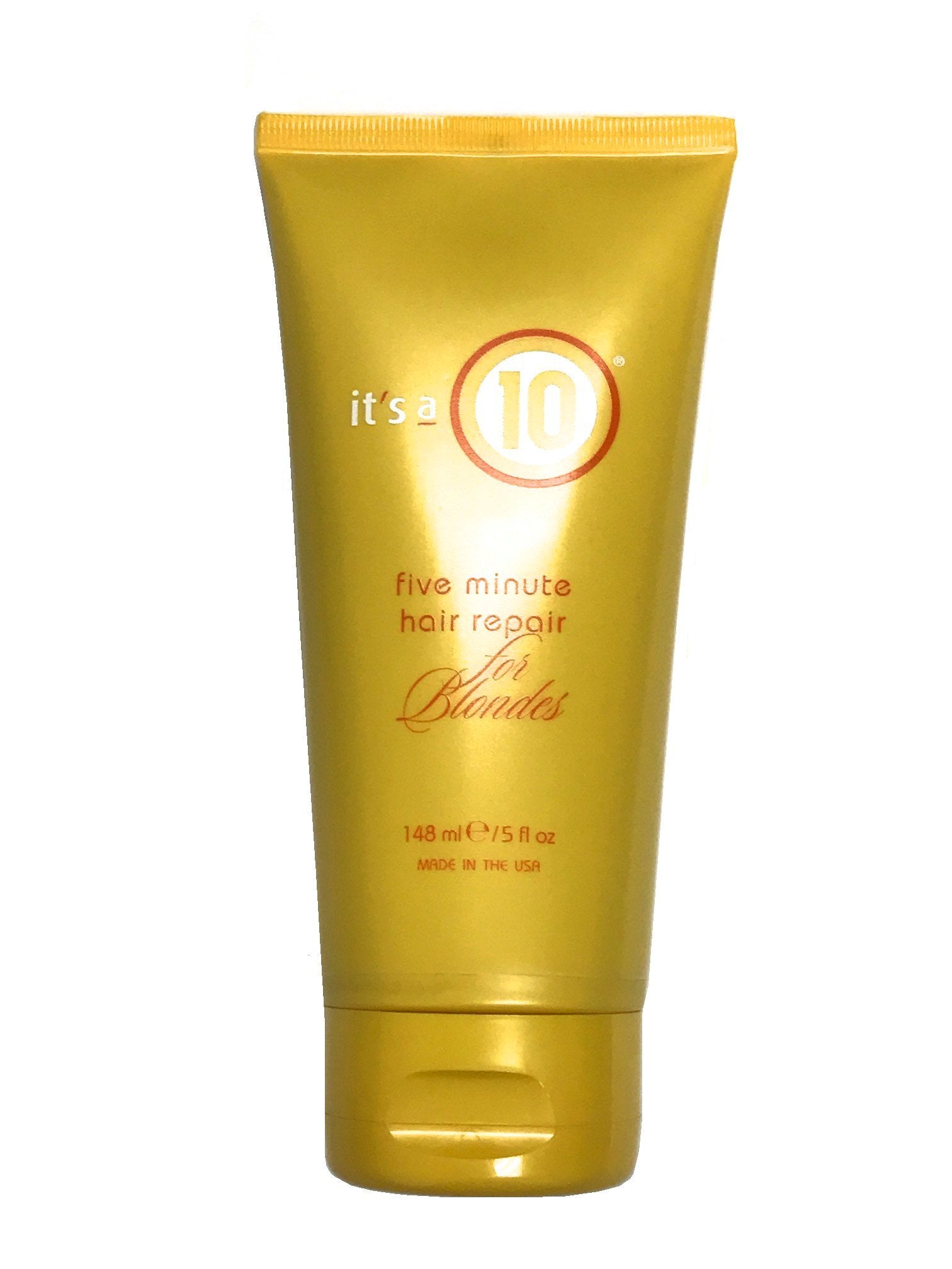 It's A 10 Miracle Five Minute Hair Repair Conditioner for Blondes bottle highlights lightweight moisture and shine.