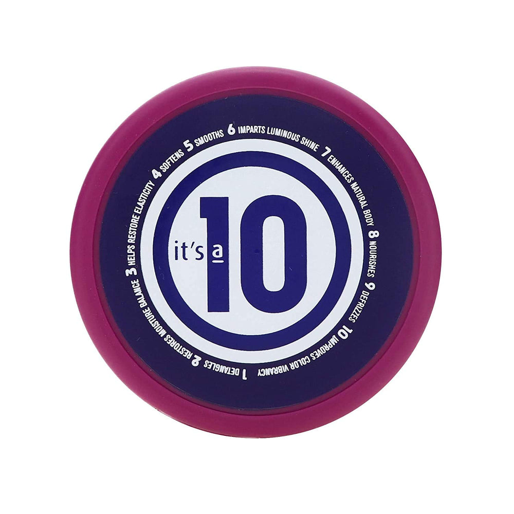 It's a 10 Miracle Hair Mask 8 oz rich-cream texture showing smoothing benefits.