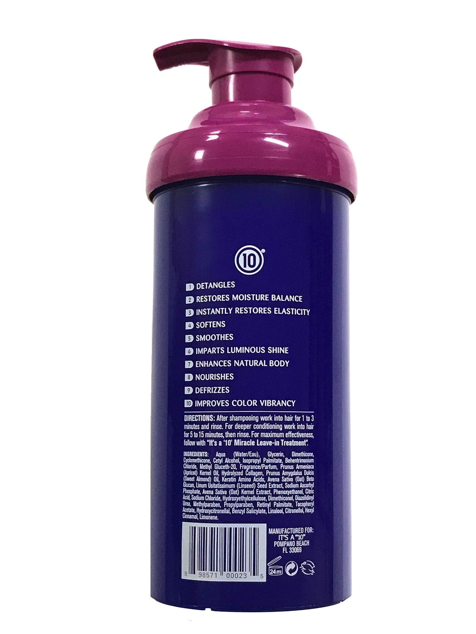 It's a 10 Miracle Hair Mask cream texture close-up, emphasizing rich conditioning for softness.