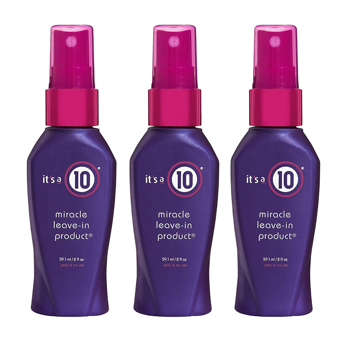 It's a 10 Miracle Leave-In bottle pour, smoothing hair and adding natural shine