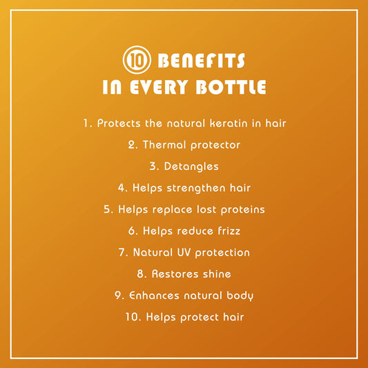 It's a 10 Miracle Leave-In Plus Keratin Spray spray-mist eases detangling after washing