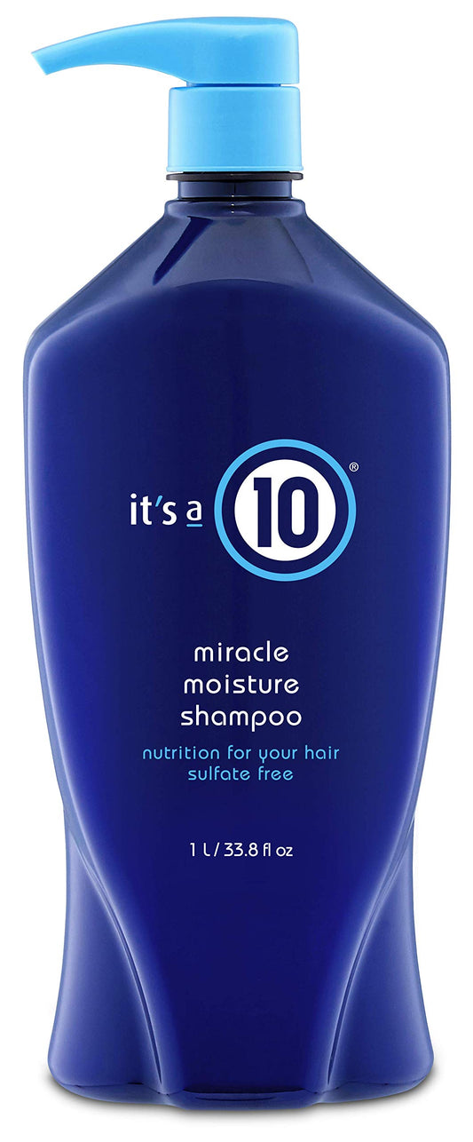 Its A 10 Miracle Moisture Conditioner bottle emphasizes deep hydration for smooth detangling.