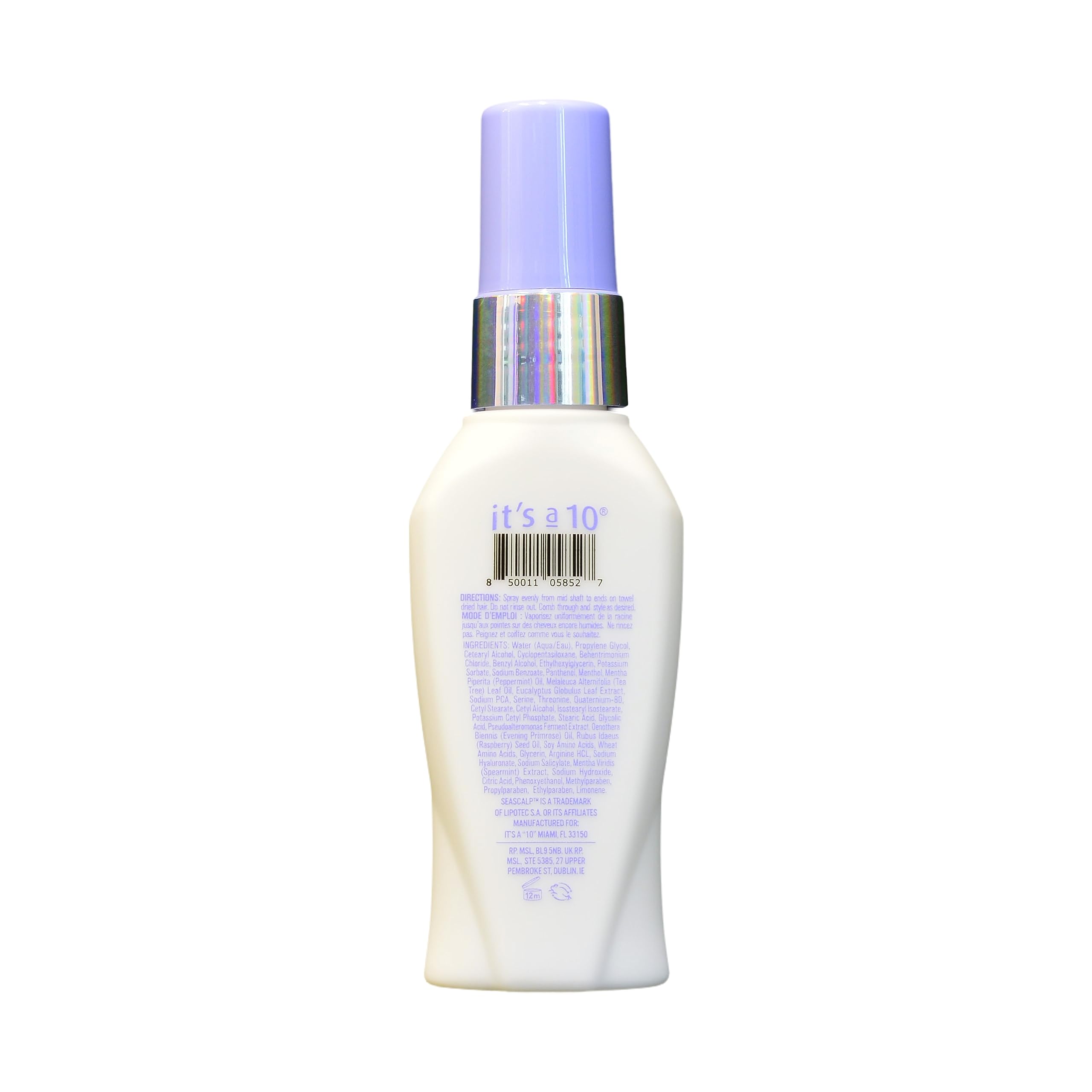 Close-up of It’s a 10 Scalp Restore Leave-In texture on fingers for scalp application.