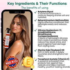 Its Brazilian Leave In Conditioner Spray works on all hair types for versatile styling.