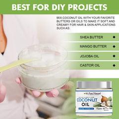 It's Pure Natural coconut oil scalp treatment for nourished roots.